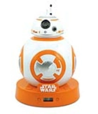 Star wars - réveil à projection bb-8 avec sons de bb-8