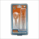 Crystal Case Wiimote + Nunchuck Translucide - WII