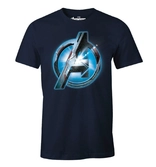 Marvel - avengers optic logo navy blue t-shirt l