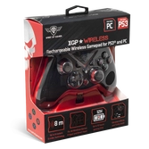 Manette xgp sans fil- ps3- pc- led-récepteur nano usb -noir