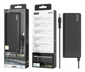 Chargeur universel manuel pour pc port- 10 embouts- 120w- 7a max- cable 1.2m- at967- noir