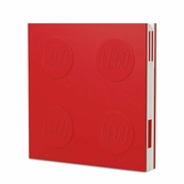 Cahier verrouillable lego avec stylo gel - rouge