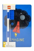 Cahier lego "imagine" avec stylo gel bleu