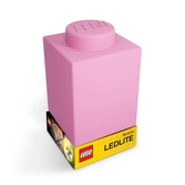 Veilleuse led en silicone brique lego - rose