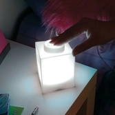 Veilleuse led en silicone brique lego - rose