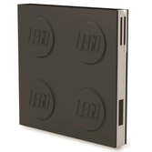 Cahier verrouillable lego avec stylo gel - noir