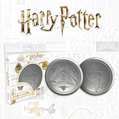 Harry potter - set de 4 dessous de verre en métal