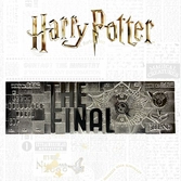 Harry potter - quidditch world cup - ticket plaqué argent collector