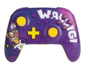 Switch - manette sans fil avec palettes- nintendo- waluigi
