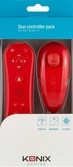 Manette Wiimote + Nunchuck Nintendo Wii & Wii u - Rouge - Konix