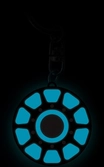 Marvel - coeur d'iron man - porte-clés phosphorescent