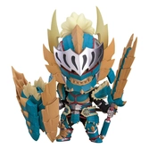 Monster hunter world iceborne figurine nendoroid hunter: male zinogre alpha armor 10 cm