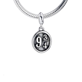Harry potter charm argent clip-on Éclair avec des lunettes (argent sterling)