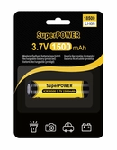 Superpower pile lithium-ion 18500 1500 mah - 3,7 v (protégé)