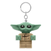Lego star wars the mandalorian porte-clés lumineux baby yoda 6 cm