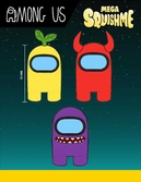 Among us figurine anti-stress mega squishme 15 cm (aléatoire)