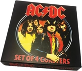 Ac/dc pack 4 sous-verres