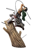 Attack on titan statuette pvc artfxj 1/8 levi renewal package ver. 28 cm