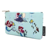 Disney by loungefly sac cosmétique la petite sirène ariel scenes aop