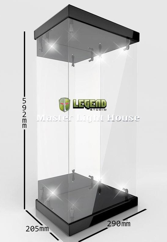 Master light house présentoir vitrine acrylique avec éclairage pour  figurines 1/4 (noir)
