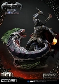 Dark nights : metal statuette batman versus joker dragon deluxe ver. 87 cm
