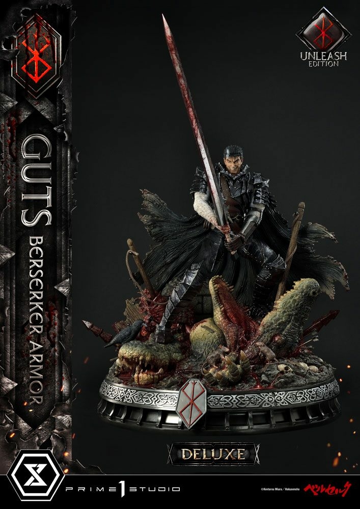 Berserk statuette 1/4 guts berserker armor unleash edition deluxe version  91 cm