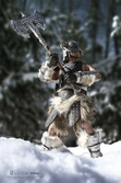 The elder scrolls v skyrim figurine 1/6 dragonborn deluxe edition 32 cm