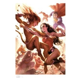 Dc comics impression art print justice league: wonder woman vs cheetah 46 x 61 cm - non encadrée