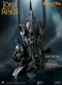 Le seigneur des anneaux statuette defo-real series sauron premium edition 15 cm