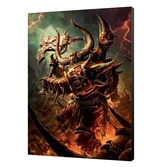 Warhammer 40k - panneau de bois démon de khorne