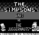 The Simpsons Bart vs the Juggernauts - Game Boy