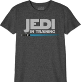 Star wars - t-shirt noir enfant jedi en formation - 12 ans
