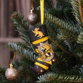 Harry potter décorations sapin hufflepuff stocking (carton de 6)