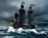 Pirates des caraïbes la vengeance de salazar maquette easy-click 1/150 black pearl 26 cm