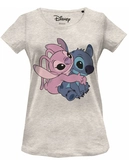 Lilo & stitch - stitch & angel - t-shirt femme (xl)