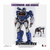 Transformers bumblebee pack 2 figurines 1/6 dlx soundwave & ravage 28 cm