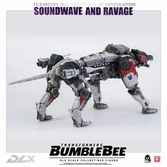 Transformers bumblebee pack 2 figurines 1/6 dlx soundwave & ravage 28 cm