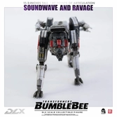 Transformers bumblebee pack 2 figurines 1/6 dlx soundwave & ravage 28 cm