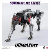 Transformers bumblebee pack 2 figurines 1/6 dlx soundwave & ravage 28 cm