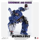 Transformers bumblebee pack 2 figurines 1/6 dlx soundwave & ravage 28 cm