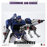 Transformers bumblebee pack 2 figurines 1/6 dlx soundwave & ravage 28 cm