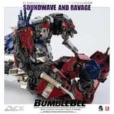 Transformers bumblebee pack 2 figurines 1/6 dlx soundwave & ravage 28 cm