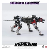 Transformers bumblebee pack 2 figurines 1/6 dlx soundwave & ravage 28 cm