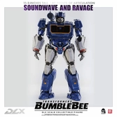 Transformers bumblebee pack 2 figurines 1/6 dlx soundwave & ravage 28 cm