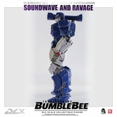 Transformers bumblebee pack 2 figurines 1/6 dlx soundwave & ravage 28 cm