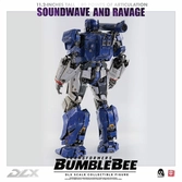 Transformers bumblebee pack 2 figurines 1/6 dlx soundwave & ravage 28 cm