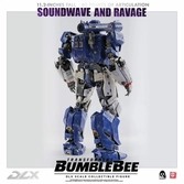 Transformers bumblebee pack 2 figurines 1/6 dlx soundwave & ravage 28 cm
