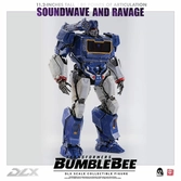 Transformers bumblebee pack 2 figurines 1/6 dlx soundwave & ravage 28 cm