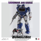 Transformers bumblebee pack 2 figurines 1/6 dlx soundwave & ravage 28 cm