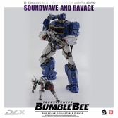 Transformers bumblebee pack 2 figurines 1/6 dlx soundwave & ravage 28 cm